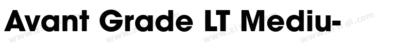 Avant Grade LT Mediu字体转换
